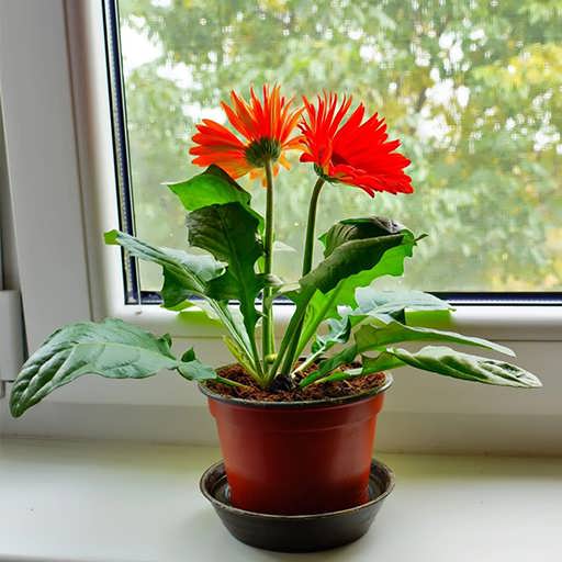  8. ژربرا در اتاق خواب